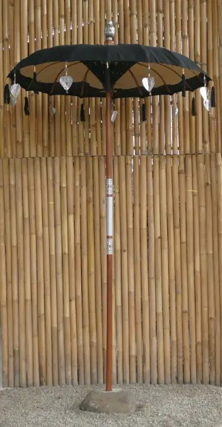 Product image 9 of the product “Bali Umbrella, 130cm Dia. in various color with Silver applications ”